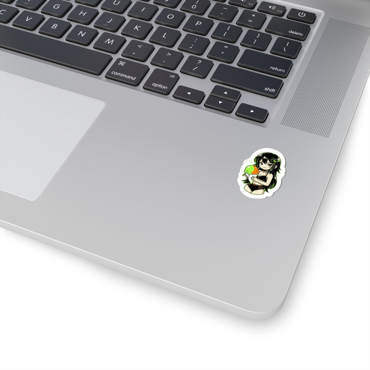 Anime Girl Holding Planet sticker | Kiss-Cut Sticker