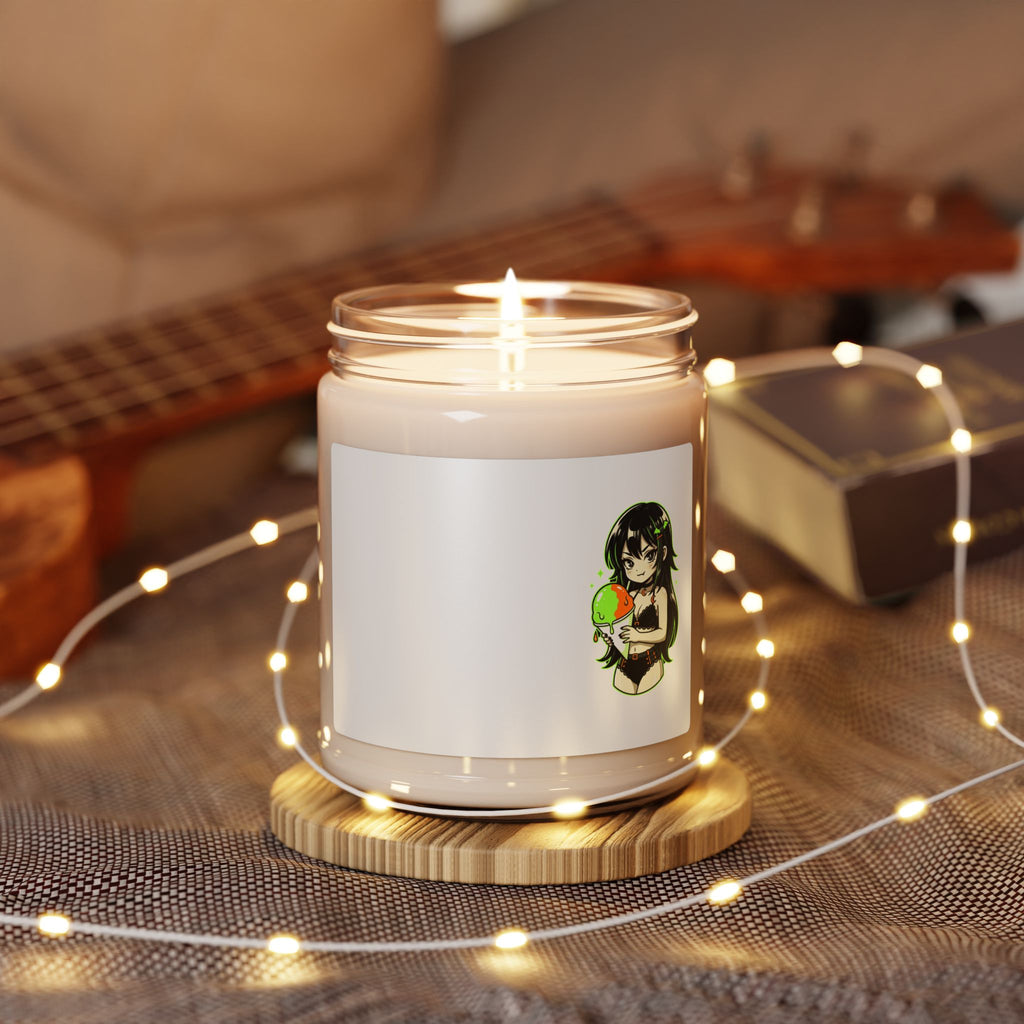 Anime Girl Holding Peach Candle