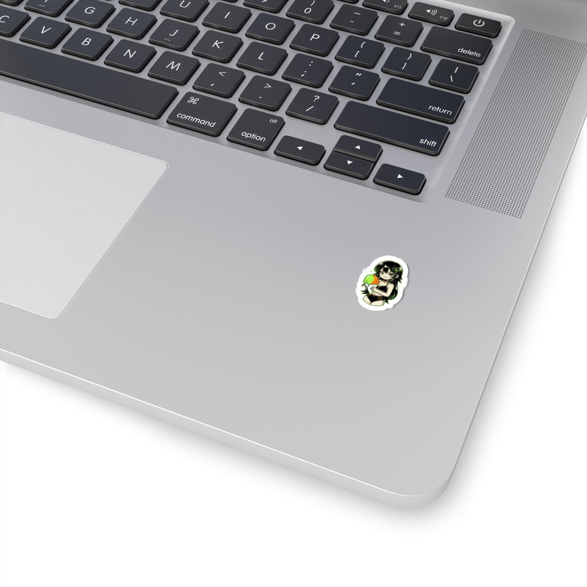 Anime Girl Holding Planet sticker | Kiss-Cut Sticker