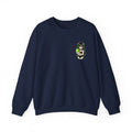 Girl Holding Melon Illustration Crewneck Sweatshirt | Cute Kawaii Fruit Art